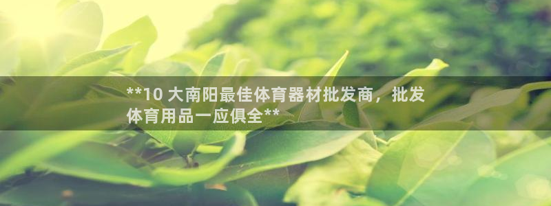 极悦平台登录入口注册账号：**10 大南阳最佳体育器