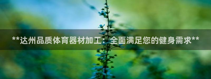 极悦平台下载安装：**达州品质体育器材加工：全面满足