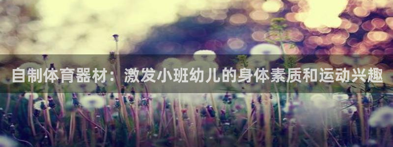 极悦平台官方网站是什么：自制体育器材：激发小班幼儿的
