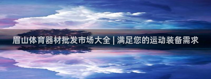 极悦平台注册官网：眉山体育器材批发市场大全 | 满足