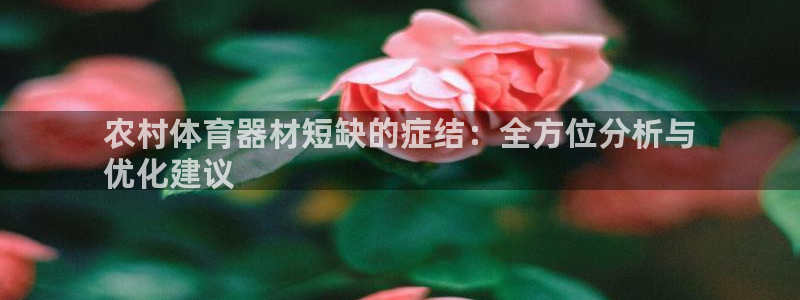 极悦平台官网登录不了怎么回事：农村体育器材短缺的症结