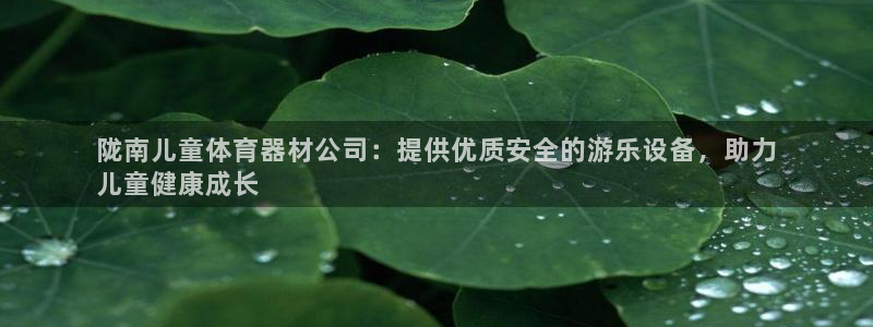 极悦平台是正规平台吗安全吗：陇南儿童体育器材公司：提
